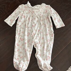 Little Me Floral Footie